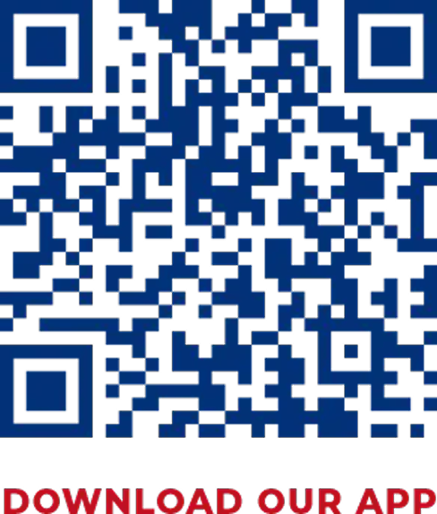 A QR code scanner to download the Tropical Smoothie Cafe App with text saying “favorite your local cafe in our app to score exclusive deals!”