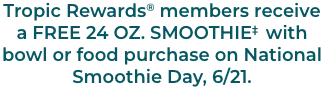 celebrate national smoothie day 2024 with a free smoothie.