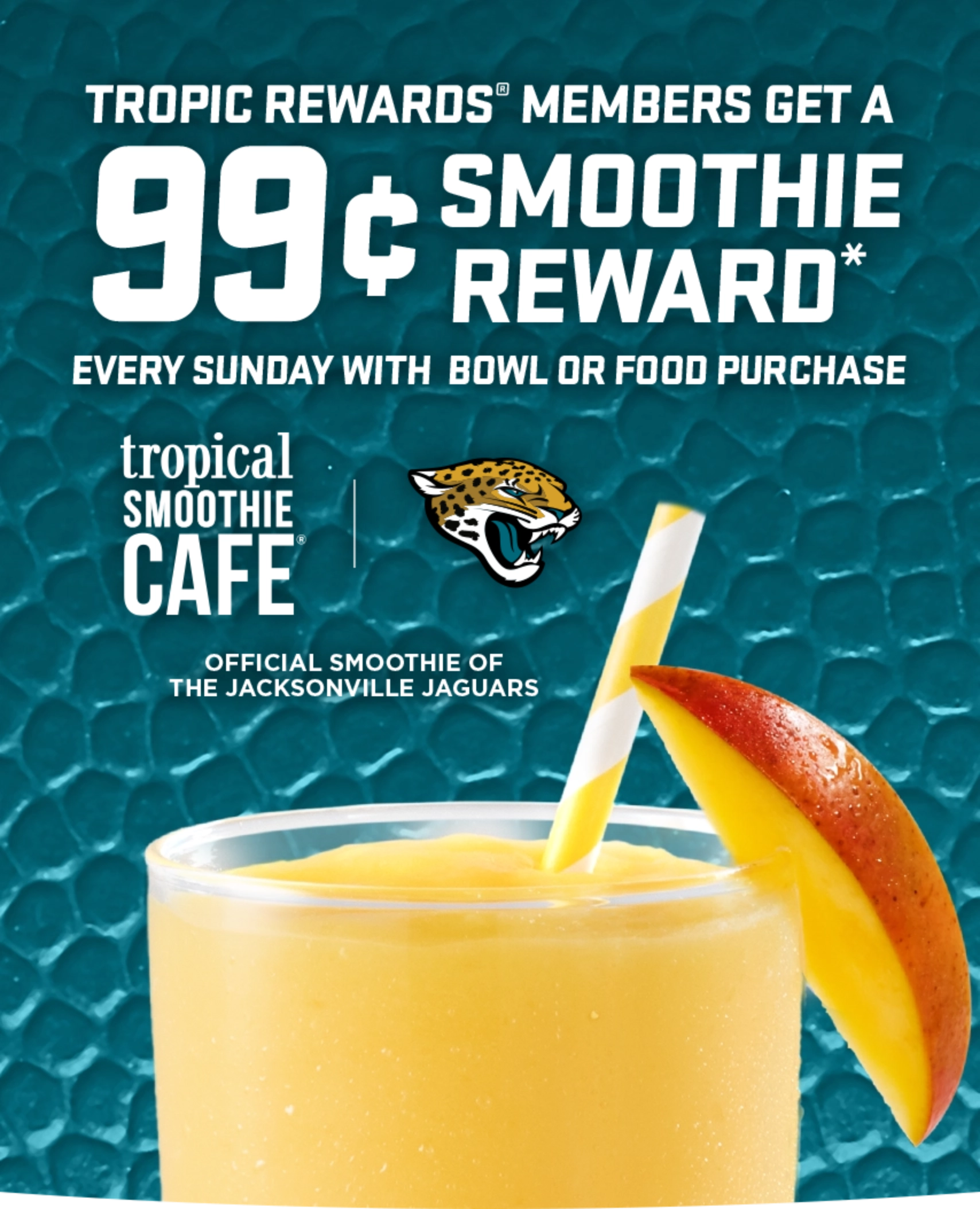 Jacksonville Jaguars 99 cent smoothie